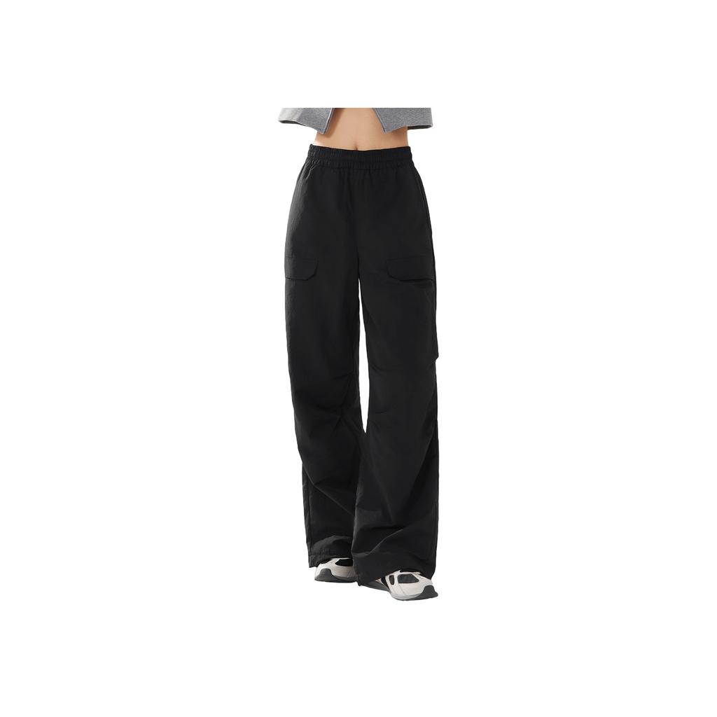 Li Ning Sports Lifestyle Series Brand Logo Embroidered Fashion Casual Pants Women Pants AYKV990-1