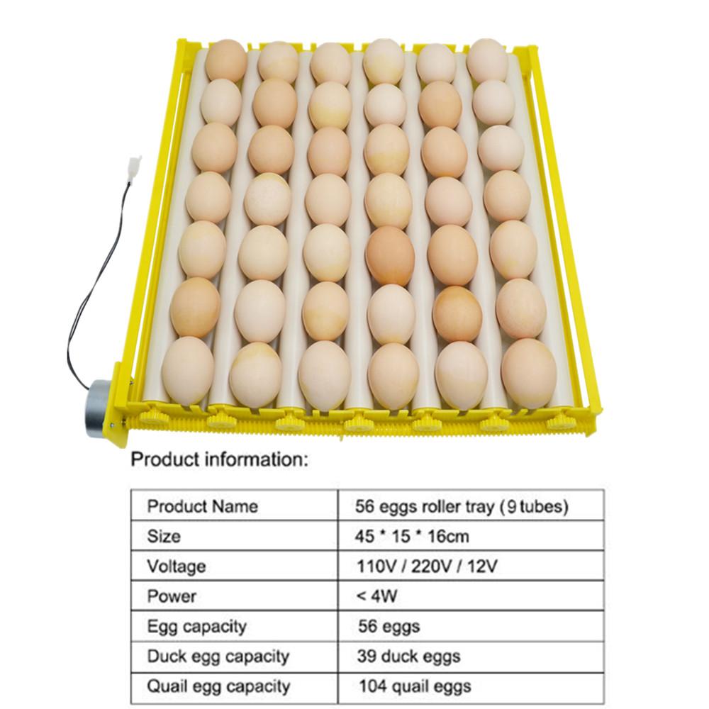 360° Automatic Egg Roller Rotary Eggs Tray 220V Eggs Incubator 42/56/156 Quail Bird Poultry Eggs Incubator Farm Incubation Tool