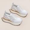 8Cm small inner height increase women's new summer satin breathable platform casual shoes