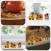 3 Pcs Halloween Pumpkin Decoration Household Ornament Miniature Decorations Simulated