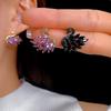 S925 Silver Needle Swan Earrings with Micro-Inlaid Zircon – Elegant, Fashionable, and Versatile