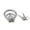 Stainless Steel Chastity Lock CB Lock for Men Penis Cage with Urinary Catheter Gay Slave Cock Ring Sex Toy Ball Stretcher