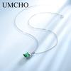 Umcho Přívěsky Náhrdelníky pro ženy Řetízek na řetízky Vintage smaragdový přívěsek Šperky Zásnubní dárek na svatbu