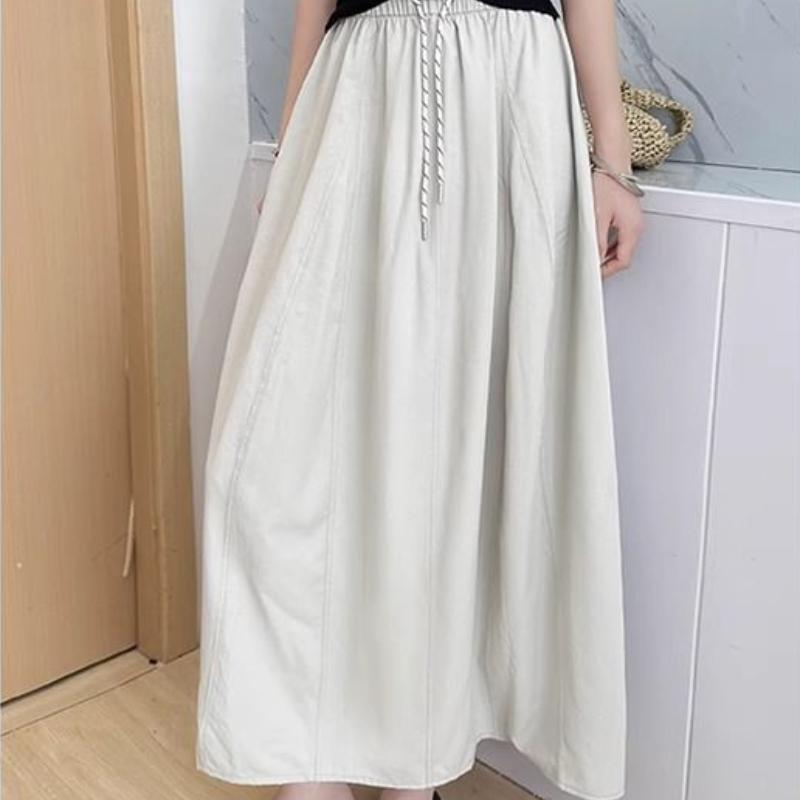 Women's Quick-Dry Mountain Utility Half Skirt - High-Waist Puff Pumpkin A-Line with Drawstring for Summer - Flattering Slim Fit