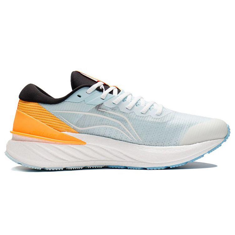 Li Ning Yue Ying 2.0 Støtdempende Sklisikre Slitesterke Lavsko Løpesko Herre Sneakers Hvit Blå Oransje ARHS015-1