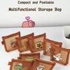 Mini Capybara Mesh Pencil Storage Bag Portable Transparent Pouch for Pens Erasers Cartoon Design Simple Pocket Organizer A7777