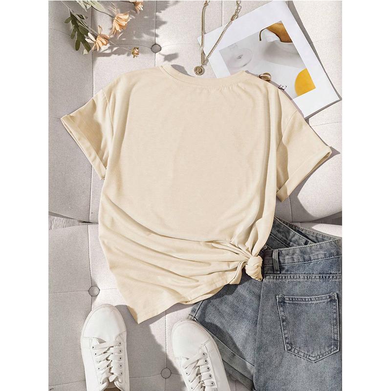 T-shirt da Donna Girocollo Manica Corta Grafica Cowgirl Occidentale Top Donna Divertente Grafica T-shirt Abbigliamento Streetwear Anni '90 Y2k