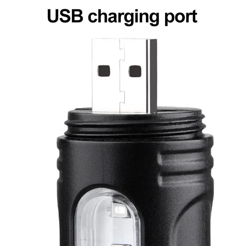 Mini Portable LED Flashlight Key Torch Camping Light Outdoor Waterproof Ultralight Fishing Hiking Emergency Lamp With Whistle