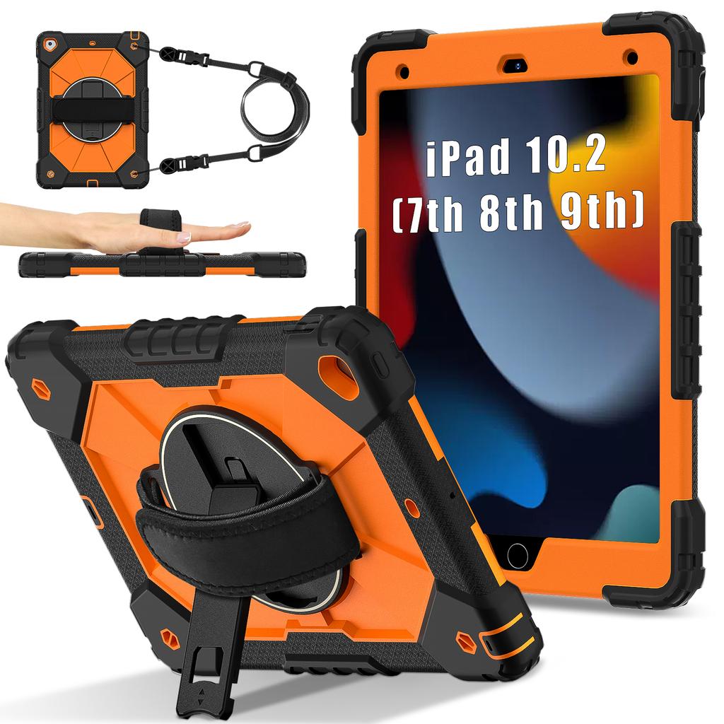 360-Grad Rundumschutz! Multifunktionale Tablet-Hülle für iPad 10.2 (2019),iPad 7. / iPad 10.2 (2020),iPad 8. / iPad 10.2 (2021),iPad 9.