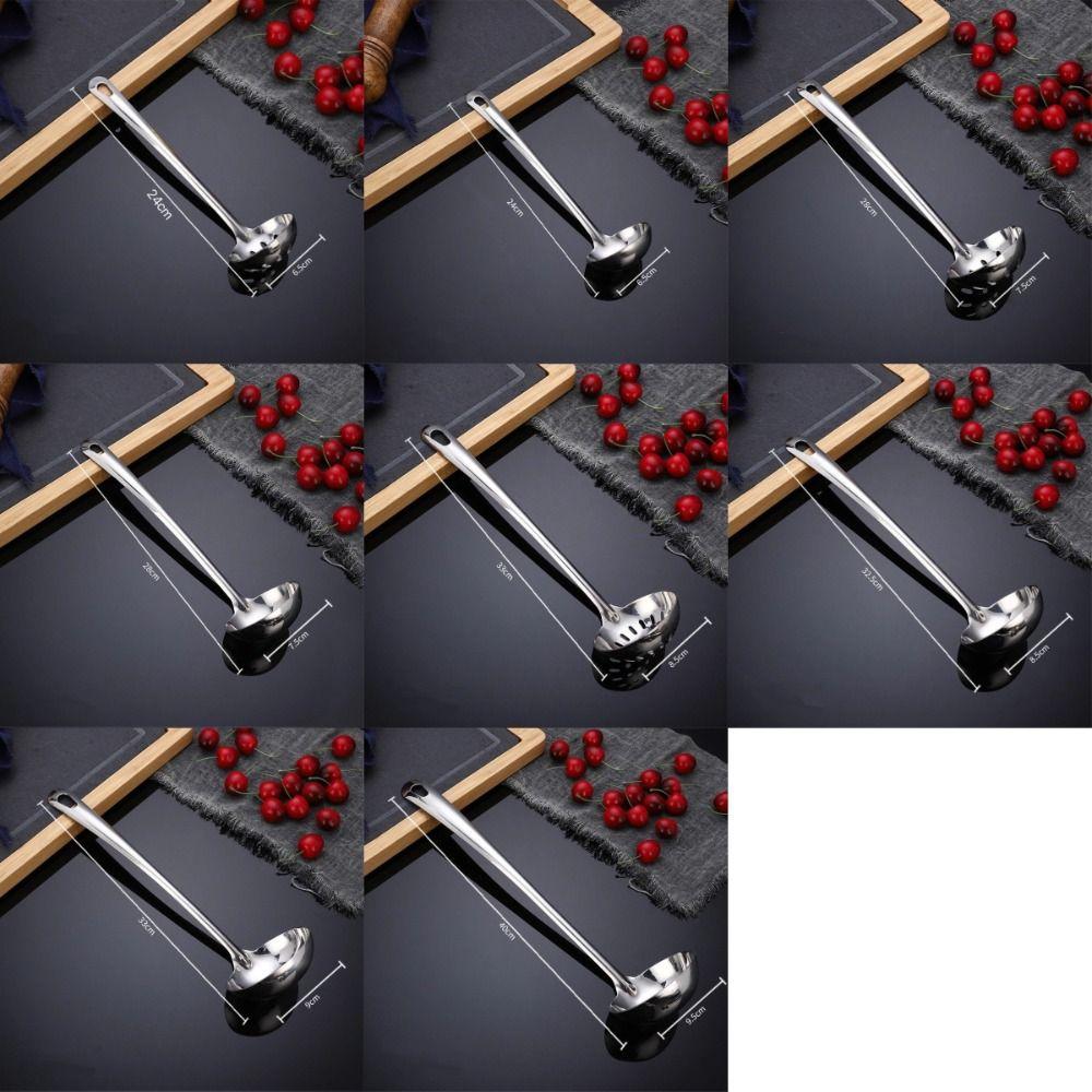 Stainless Steel Stainless Steel Ladle Deepened Kitchen Cooking Utensil Soup Colander  Catering