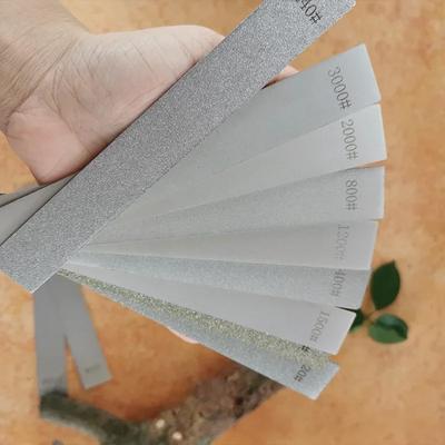 3-teiliges Set Diamantstein ohne Basisleiste, verwendeter Messerschärfer, Diamant-Schleifstein, Schleifstein, Schleifsteinleisten