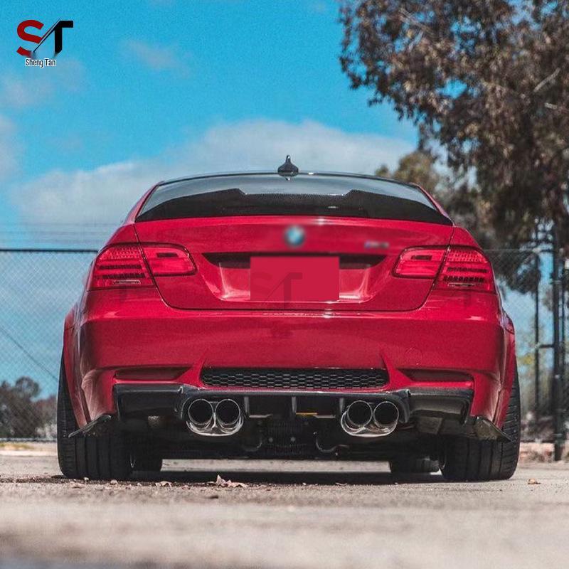 Carbon Fiber V-Style Rear Diffuser Body Kit for BMW 3 Series E92 E93