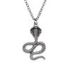 Snake Charm Necklace Dragon Minimalist Serpent Pendant For Women Grunge Aesthetic Jewelry 43cm Chain