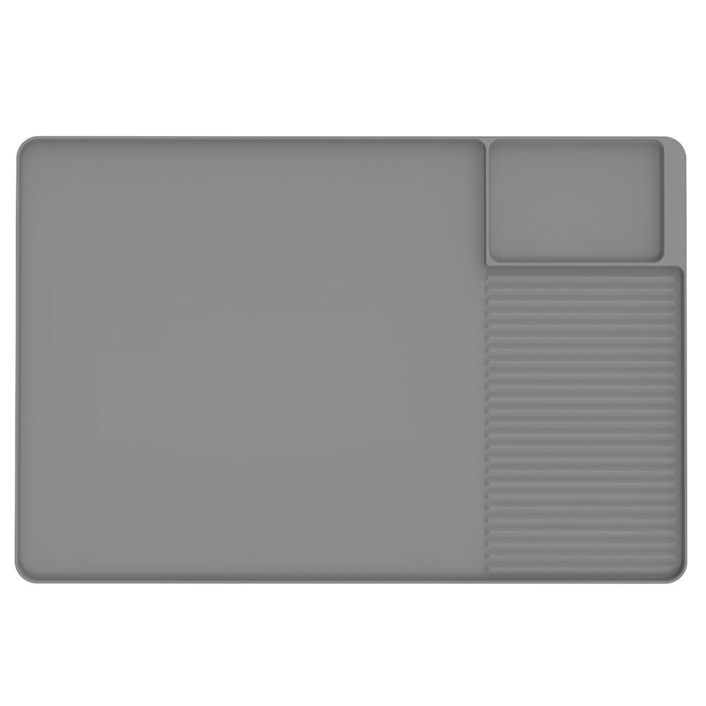 Silicone Coffee Mat Nonslip Quick Drying Mat Coffee Machine Silicone Mat Tray Drain Pad Coffee Powder Pad Coffee Bar Accessories