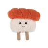 Apricot Lamb Salmon Sushi Plush Toy - Soft, Cute, Fluffy Salmon Sushi, 8cm
