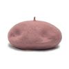 Beret Women's Pure Color Wool Heattechknitting Octagonal Hat Korean Styleretrowoolen Light Plate Painter Hat