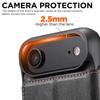 Capa de Couro Magnética Flip para iPhone 17 Pro Max/Samsung S25U com Carregamento Sem Fio