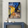 Van Goghs berühmtes Gemälde Café bei Nacht Kunstreproduktion Gedruckt auf Leinwand Wandkunst Poster und Bilder für Heimzimmerdekoration