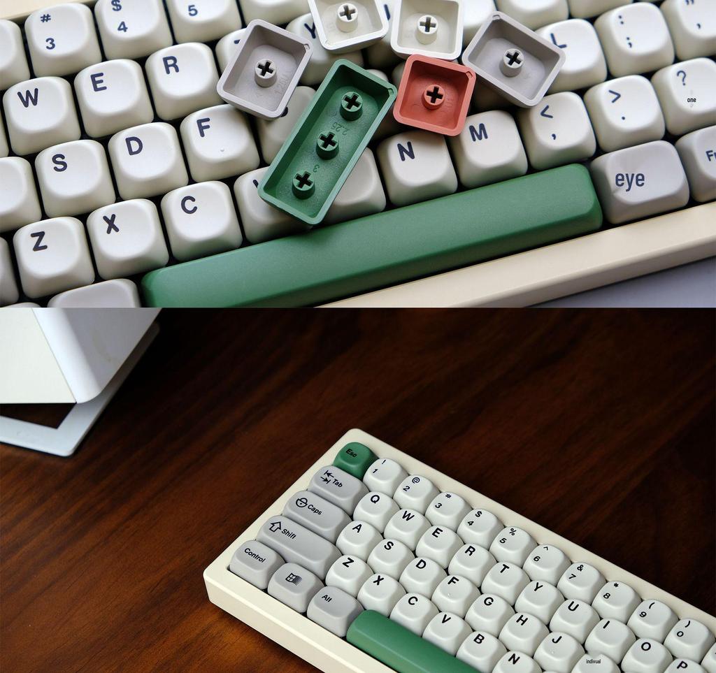 Retro 9009 MOA/KOA Korean/Russian Phonetic Keycaps – 139-Piece PBT Dye-Sublimated Mechanical Keyboard Set