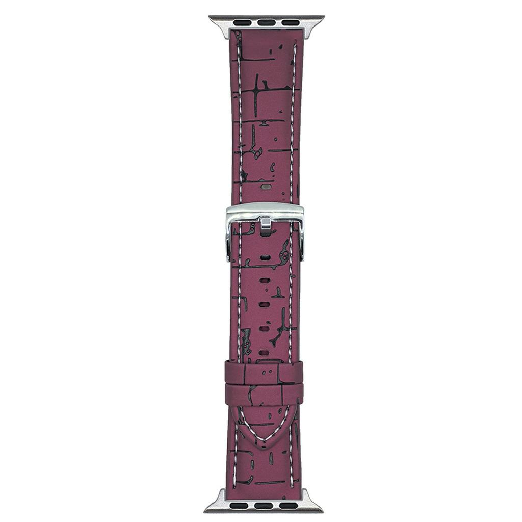 Leder-Armbänder mit Muster für Apple Watch Series 10 Ultra 9 8 7 SE 6 5 4 3 2 1 46mm 49mm 45mm 44mm 40mm Uhrenarmbänder