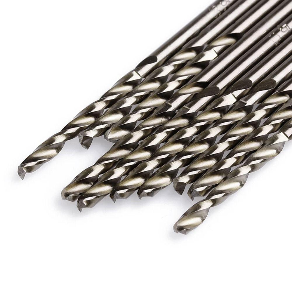 10Pcs High Speed Steel Cobalt Twist Drill 1/1.5/2/2.5/3/3.2/3.5mm HSS-Co Spiral Drill Bit Round Shank M35 Twist Drill Bits
