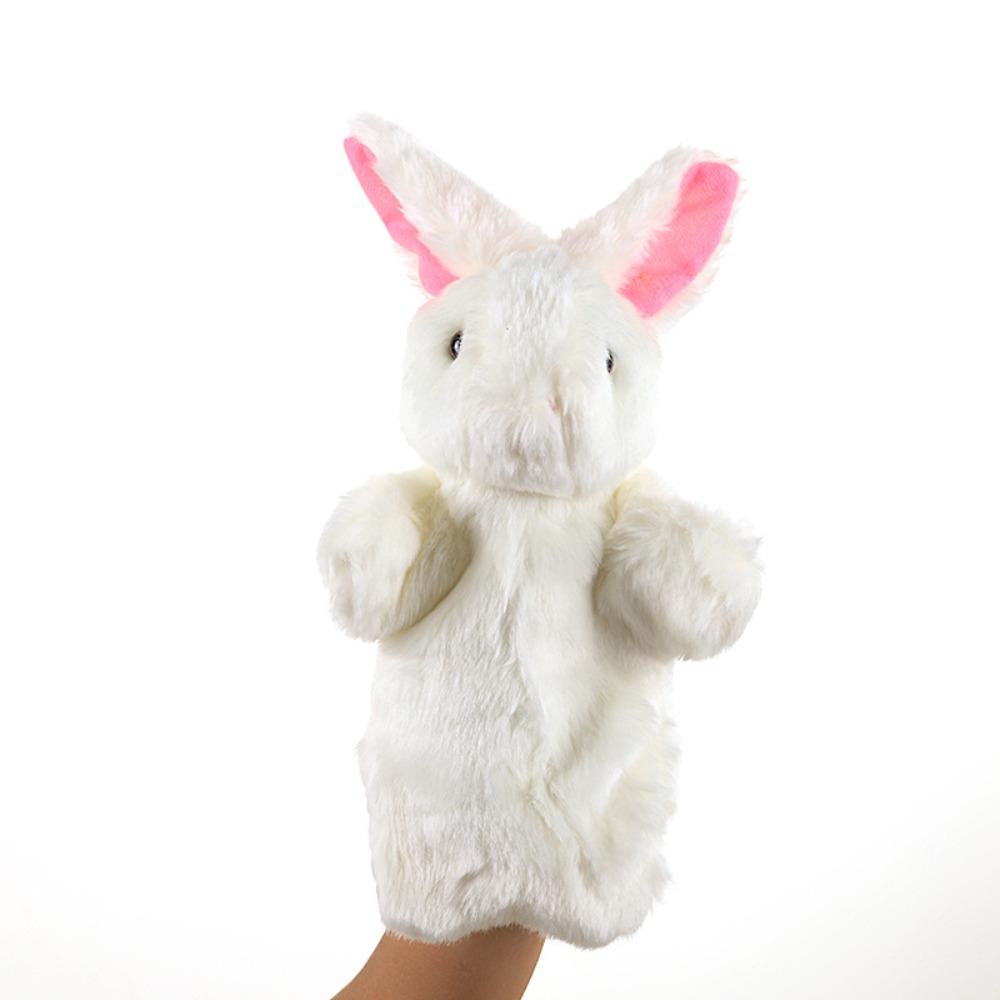 Soft Bunny Hand Puppet Plush Rabbit  Learning Toys   Teaching