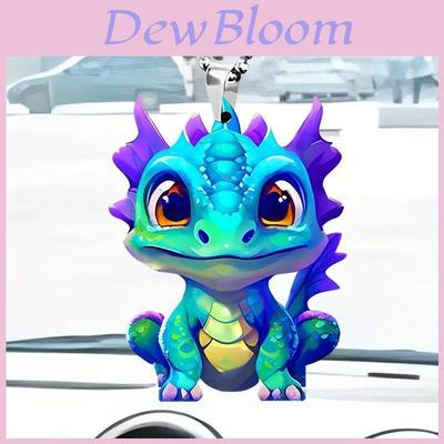 Dragon Acrylic Decorative Hanging Pendant For Car Interior Mirror With Cartoon Style