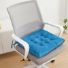 Seat Cushion Crystal Velvet Fabric Thickened High-Elastic Sponge Long Sitting Comfort Cushion Anti-Slip Design Solid Color Chair Cushion