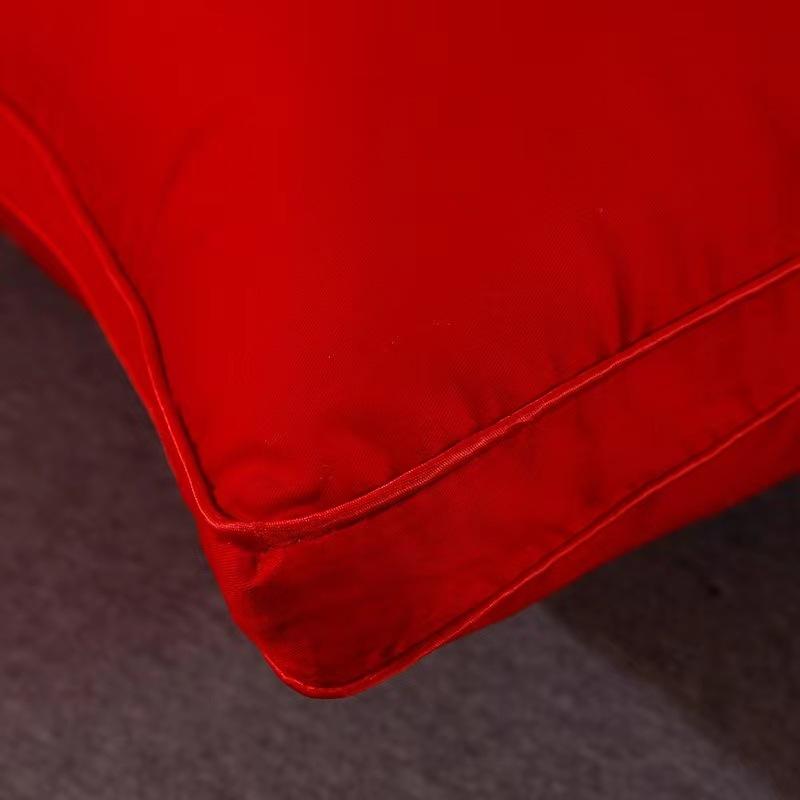 High-end Pillow Core 100% Cotton Big Red Wedding Celebration Newlywed Household Pair of Pure Cotton Pillow Wedding Pillow Core Wedding Room