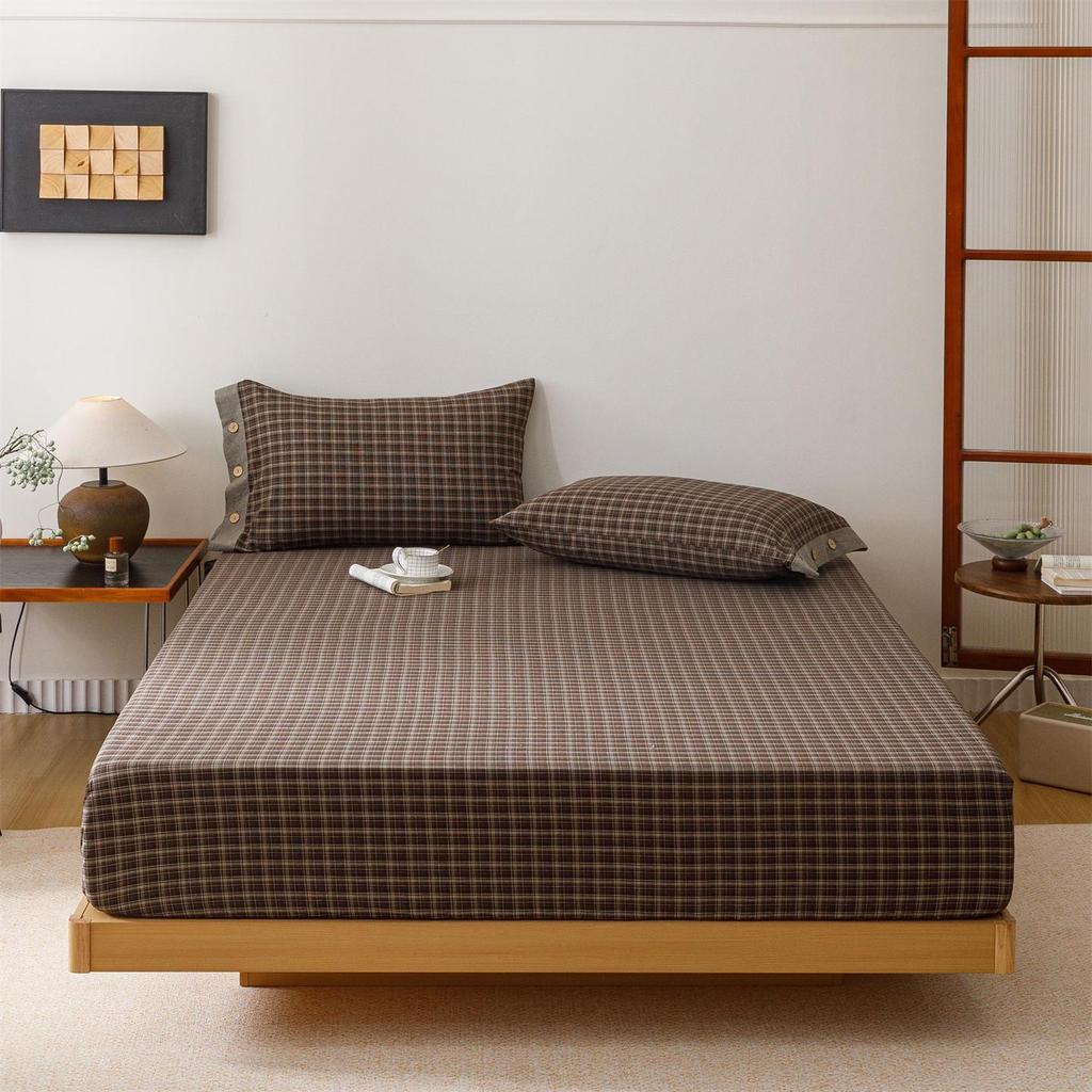 Cotton Fitted Sheet: Soft, Skin-Friendly, Moisture-Absorbing, Sweat-Wicking, Machine Washable Mattress Protector