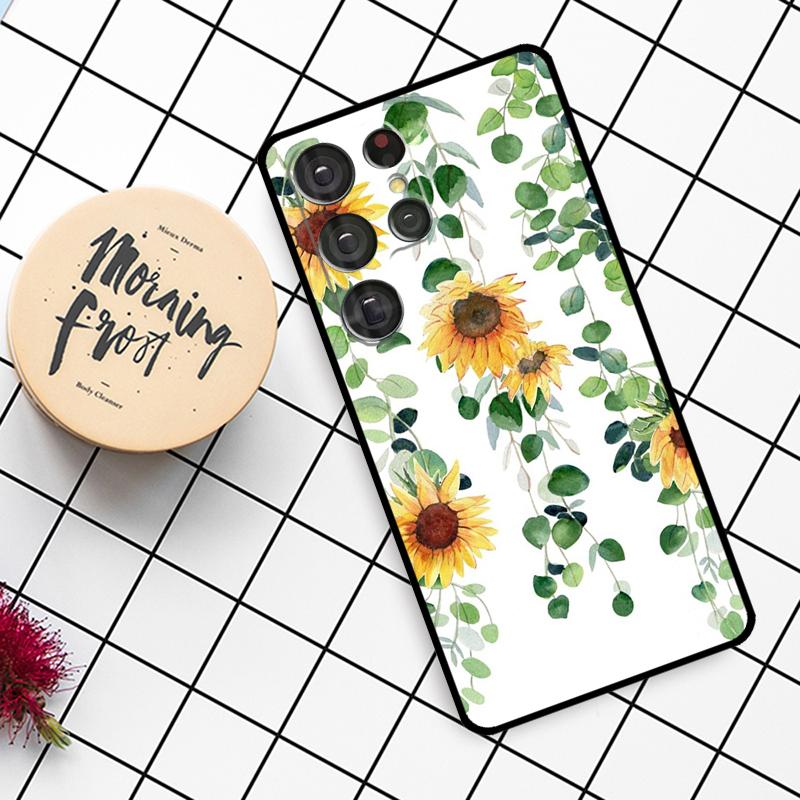 Eucalyptus Lavender Case For Samsung Galaxy S21 S22 S23 S24 S25 Ultra S9 S10 S25 Plus S25 FE S20 FE Phone Cover