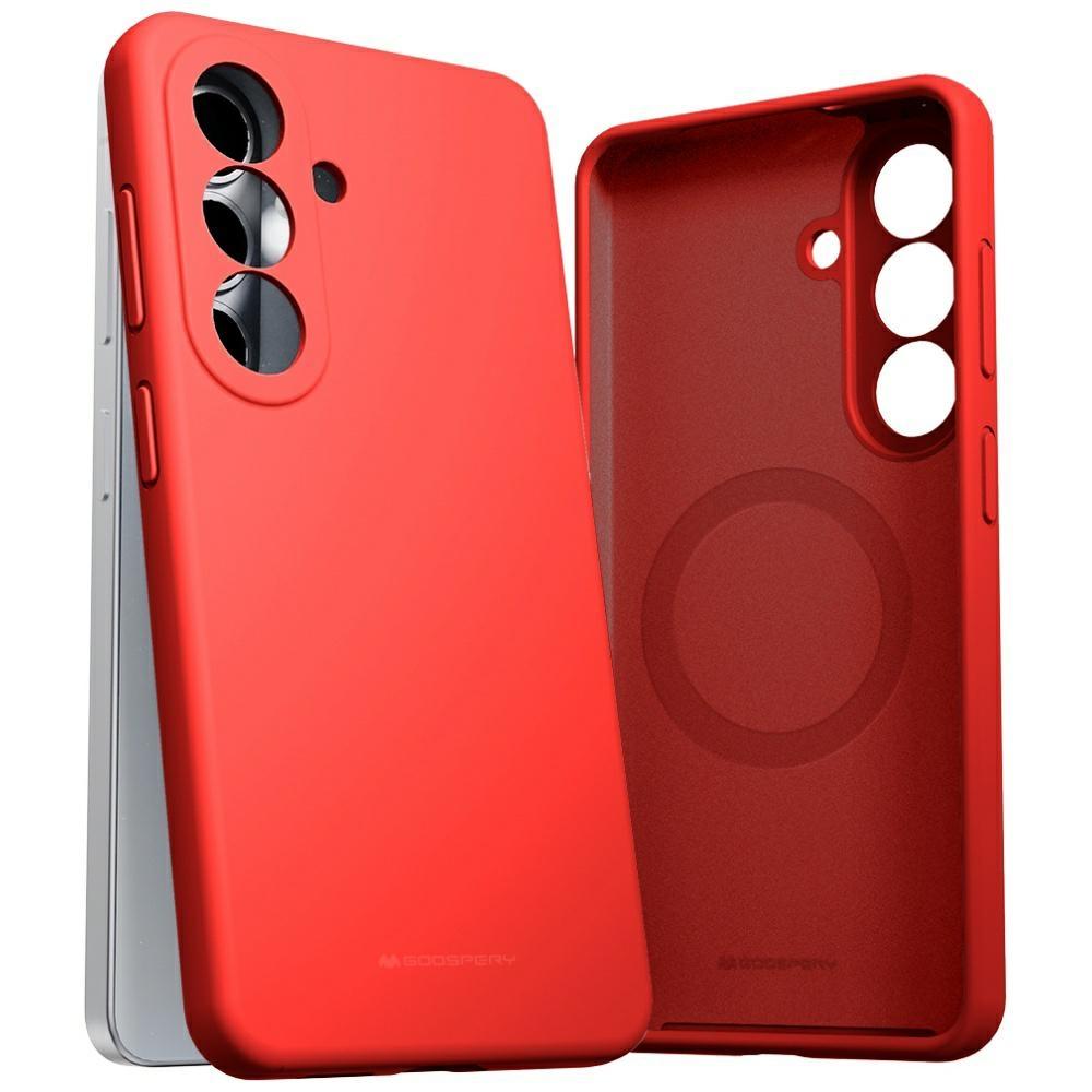 Mercury Pure Silicone Case For Samsung Galaxy S26 Magsafe With Protection Red