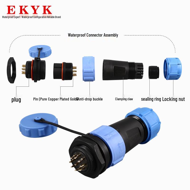 SP21 IP68 Waterproof Outdoor Aviation Plug: Male-Female Cable Connector