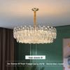 Luxurious Postmodern Crystal Chandelier - Modern Minimalist Lighting Fixture for Living Room, Bedroom, or Restaurant