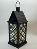 LED Lantern / Black / WITH Candle - pattern-S /38X13X13/ LEA-2414B/20