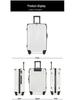 24-inch Women's Ultralight Trolley Suitcase - Large Capacity, Thickened Design with Zipper - 20-inch Cabin Option
