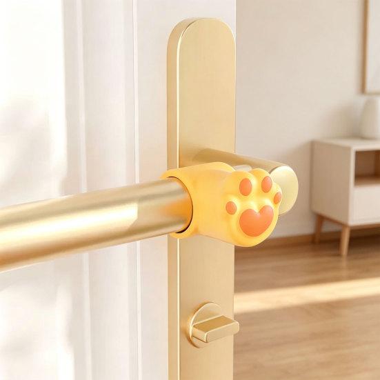 Silicone Flower Door Bumper Adhesive Free Door Handle Stopper Wall Protector Soft Shock Absorbing Door Stops Anti-collision Pad Decorative Cushion