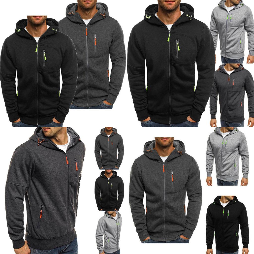 Men's Winter Hoodies Slim Fit Hooded Sweatshirt With Soft Warm Material Jacket