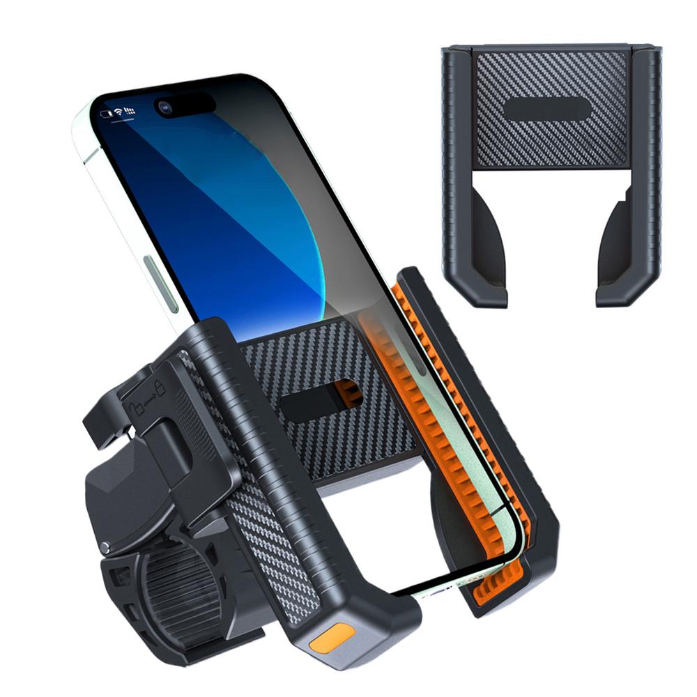 

Держатель для телефона на электрический велосипед для езды на горном велосипеде, мотоцикле, подставка, кронштейн для велосипедного руля, крепление для телефона оранжевый