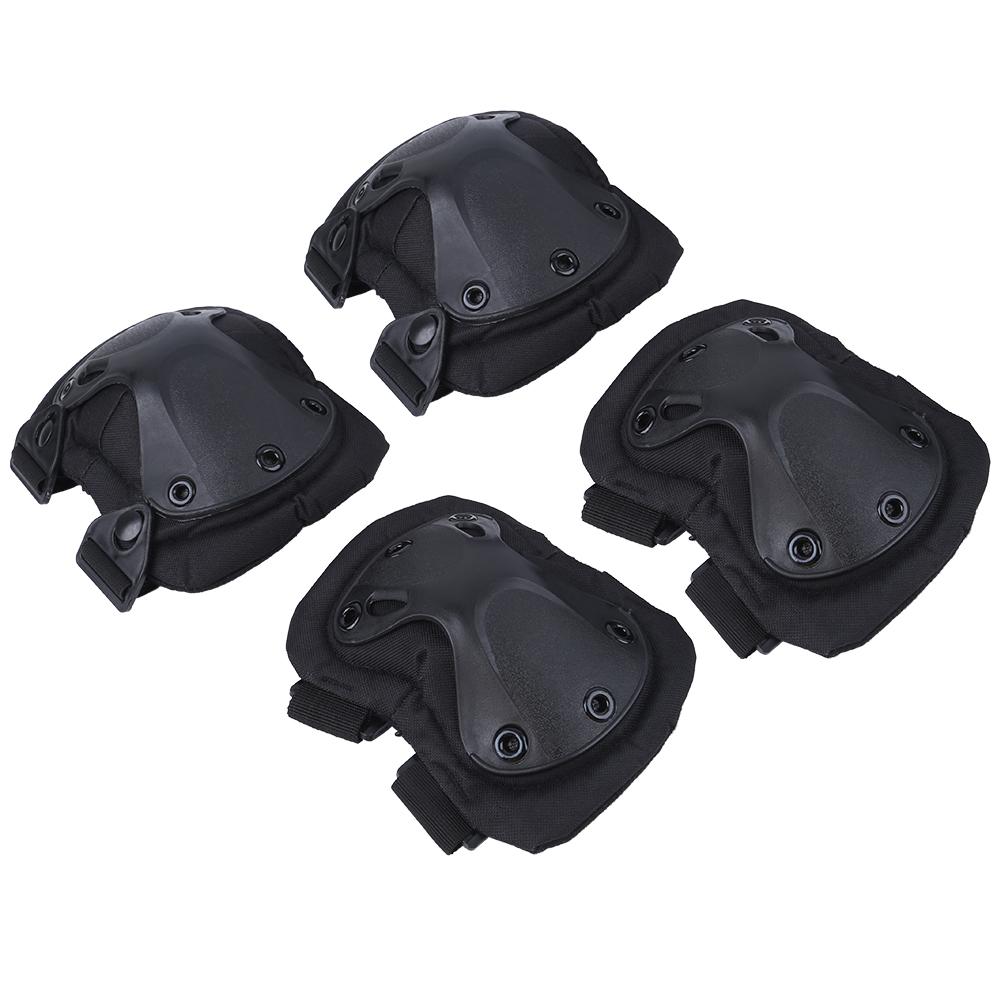 Chránič kolen Loketní opěrka Sportovní chránič kolen a loktů Prodyšná Ochranná bezpečnostní ortéza Černá