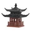 Miniature Plastic Pavilion Statue Decor Creative Landscape Bonsai Ornament Indoor Outdoor Garden Desktop Decoration Micro