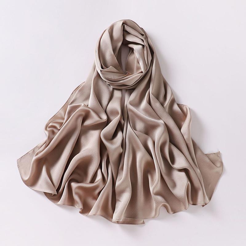 Spring Muslim Modal Chiffon Jersey Hijab for Women Plain Soft Shawls Scarves Big Size Headscarf Islamic Turban Headband Abaya