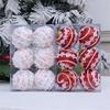 Holiday Party Foam Ornaments with 6cm Colorful Specks Lightweight Christmas Tree Decoration for Home Commercial Use