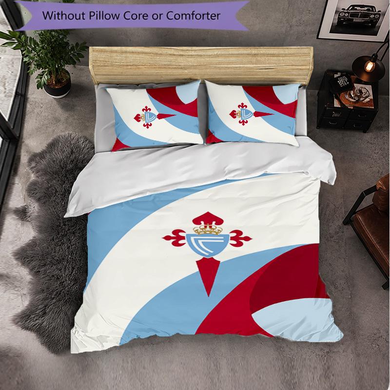 Celta Vigo FC Themed Bedding 3Pcs Duvet Cover Set Decorative Bed Linen For Teen Room Home Decoration