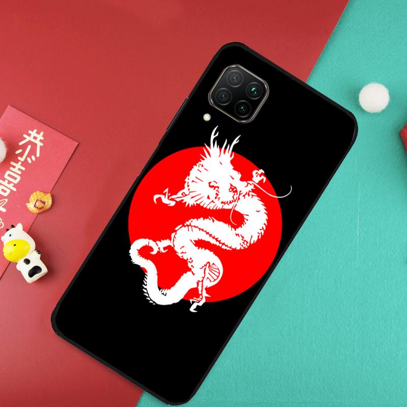 Japanese Dragon Style For Huawei Nova 7i 8i 11i 12i Y73 Y72 Y61 Y91 Y90 Y70 Y60 9 10 SE 11 Pro P30 P40 Lite Case