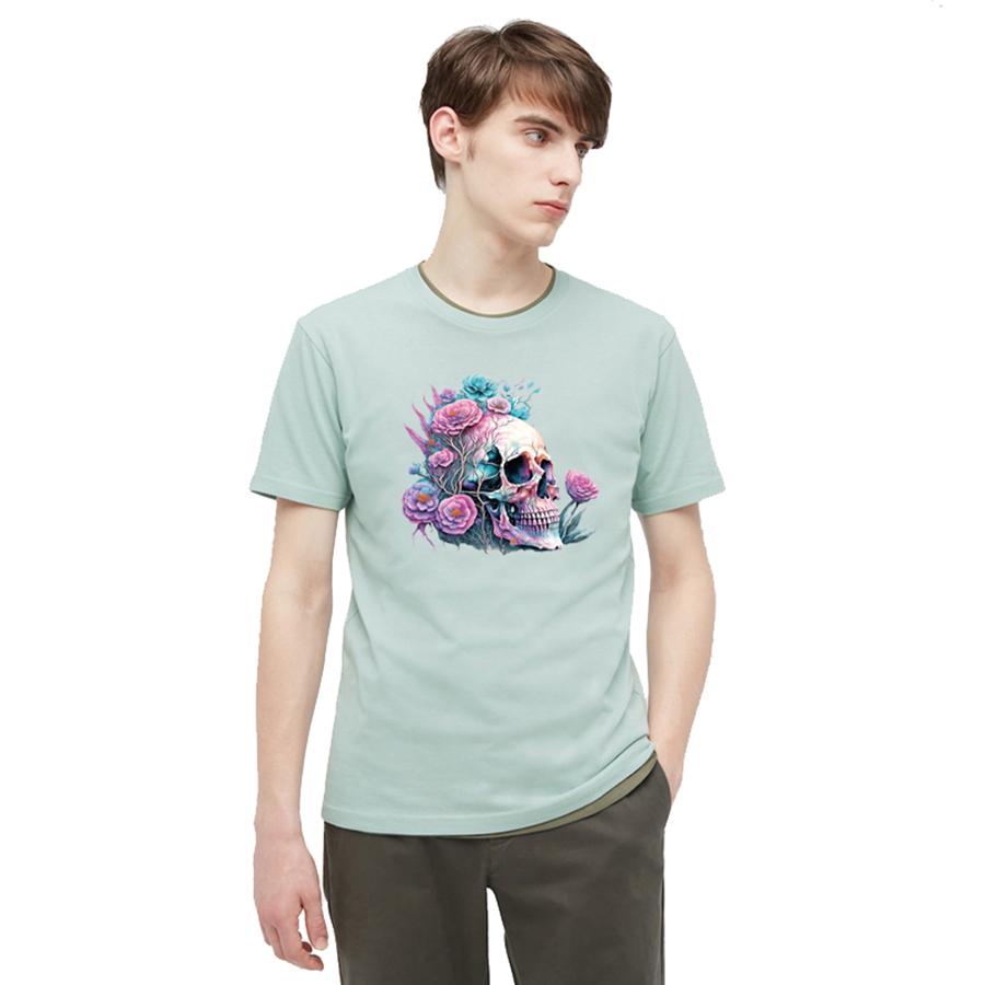 Iron-On Transfers Flower Skulls Thermal Press Vinyl A-Level Washable DIY Hoodies Tops Patch On Clothes Hiphop Skull