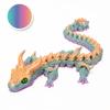 Fun 3D Printed Articulated Dragon 30cm Fidget Craft Ornament Cute Desktop Decor Gift for Children Adults Home Office Use