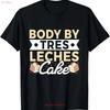 Body By Tres Leches Sweat T Shirt Vintage Comfortable Casual Homme Stylish Top For Everyday Wear Unisex Breathable