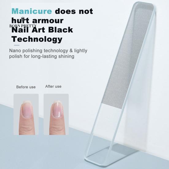 

Безопасный нейл-арт ногти украшения пилочка гладкий край стекло недеформированный