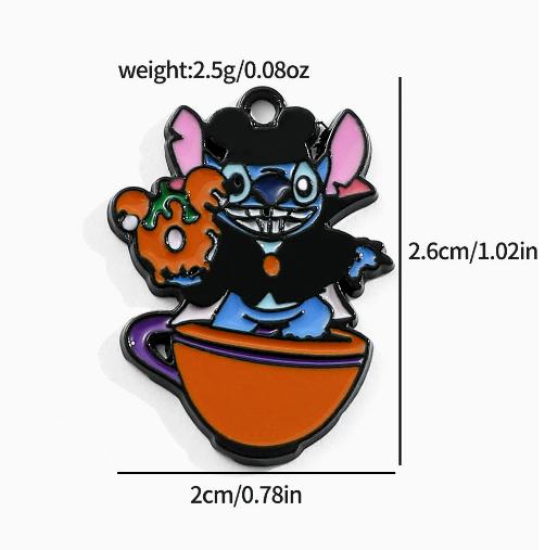 10 Pcs Halloween Charms Enamel Charms Pendants for Jewelry Making Necklaces Earrings Braceltes DIY Crafts Gifts